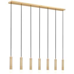 Stari by Z-Lite Modern Gold 7 Light Linear Chandelier