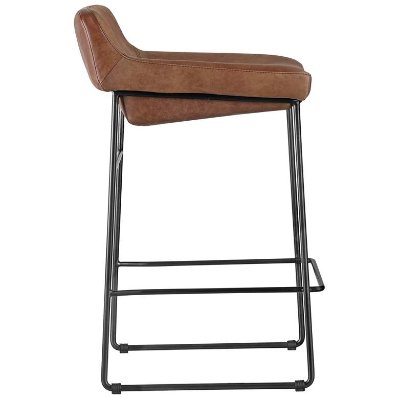 Image 6 Starlet Counter Stool Open Road Brown Leather - Set Of Two more views