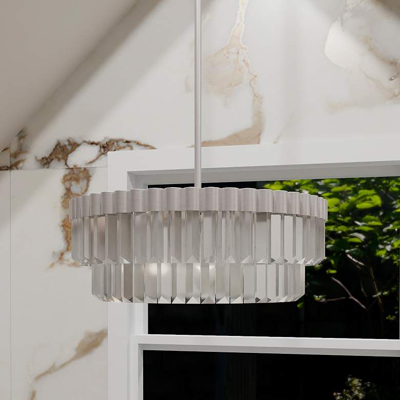 Image 1 Starlight 4-Light Brushed Nickel Pendant Light