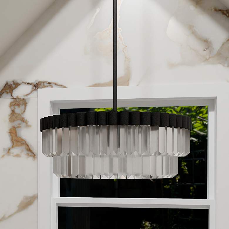 Image 1 Starlight 4-Light Matte Black Pendant Light