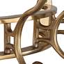 7_Starling 25" Wide Antique Brass Metal Wall-Mount Coat Rack more views