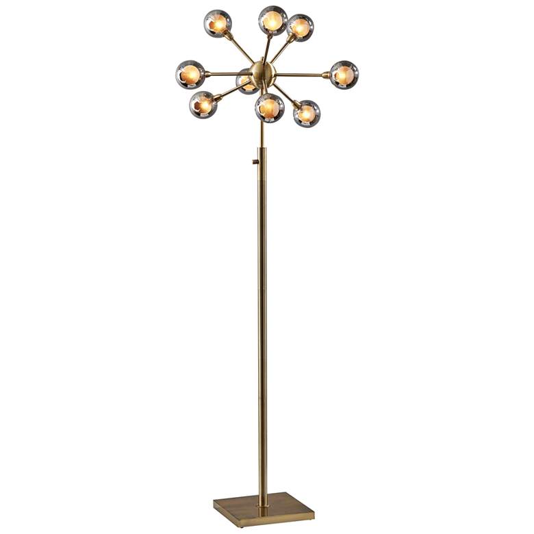 Image 1 Starling Antique Brass LED Sputnik Floor Lamp
