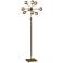Starling Antique Brass LED Sputnik Floor Lamp