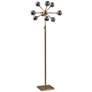6_Starling Antique Brass LED Sputnik Floor Lamp more views