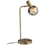 5_Starling Antique Brass Metal L-Shaped LED Desk Lamp more views