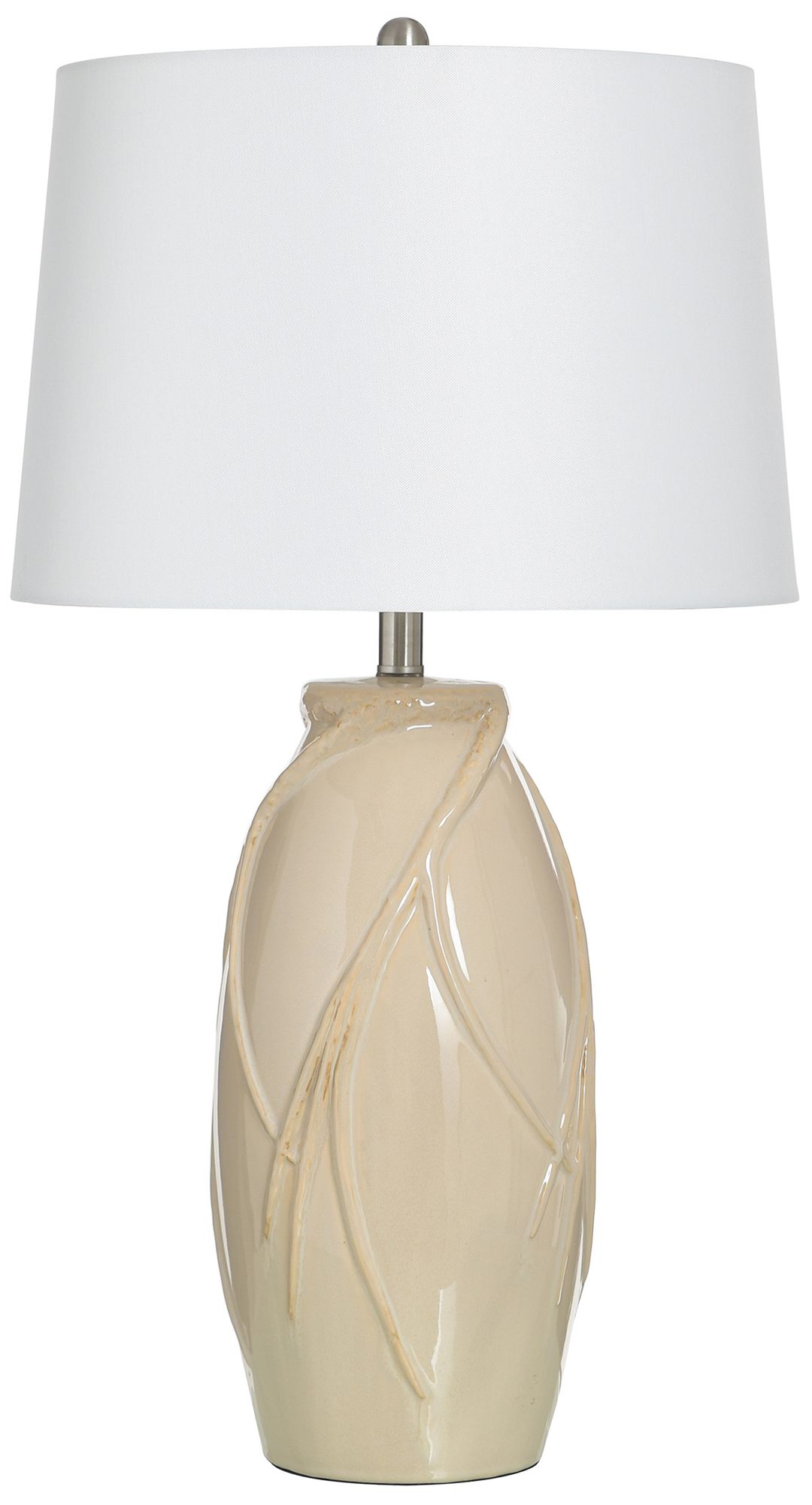 Image 2 Starlite 32" High Starlite Cream Table Lamp with Off-White Shade