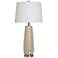 Starlite Cream Ceramic and Brushed Nickel Table Lamp