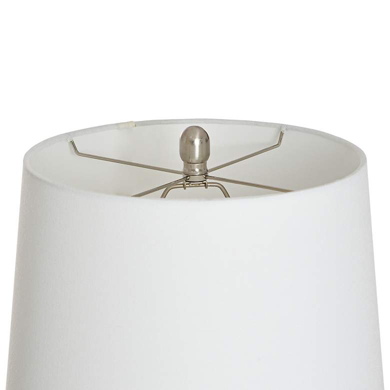 Image 6 Starlite Cream Ceramic and Brushed Nickel Table Lamp more views