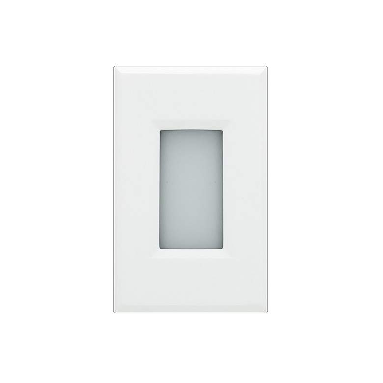 Image 1 Starn 3 1/4 inch Wide Black/White Open Window LED Step Light