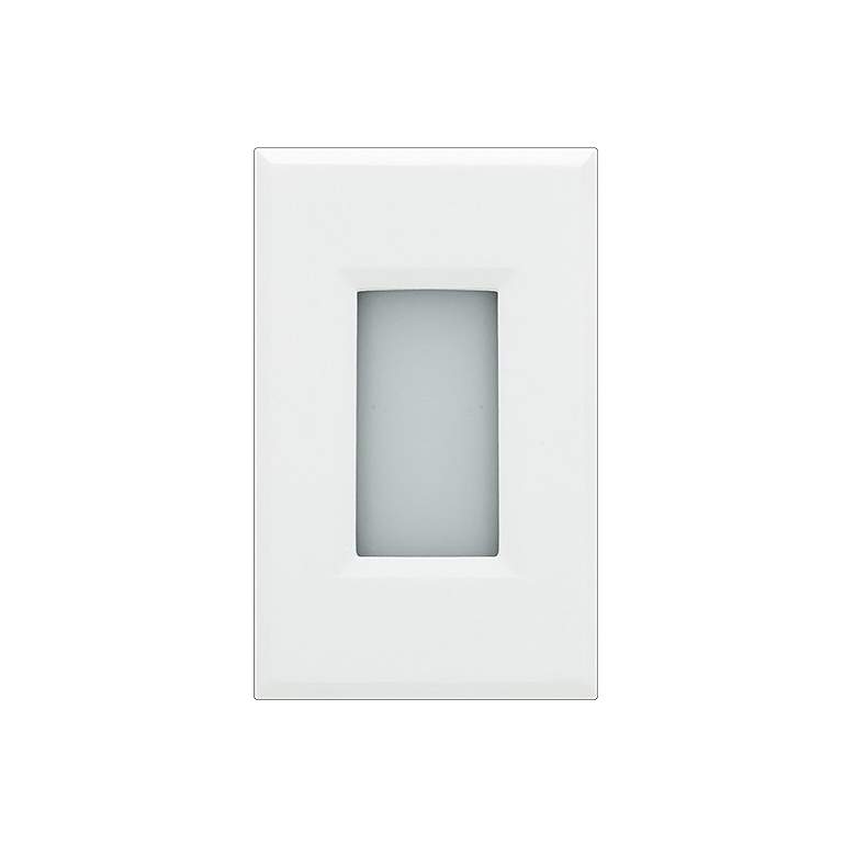 Image 1 Starn 3 1/4" Wide Black/White Open Window LED Step Light
