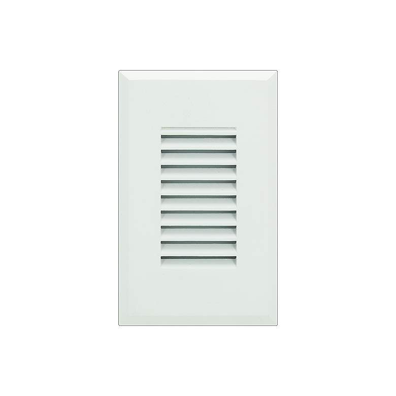 Image 3 Starn 3 1/4" Wide Black/White Vertical Louver LED Step Light more views