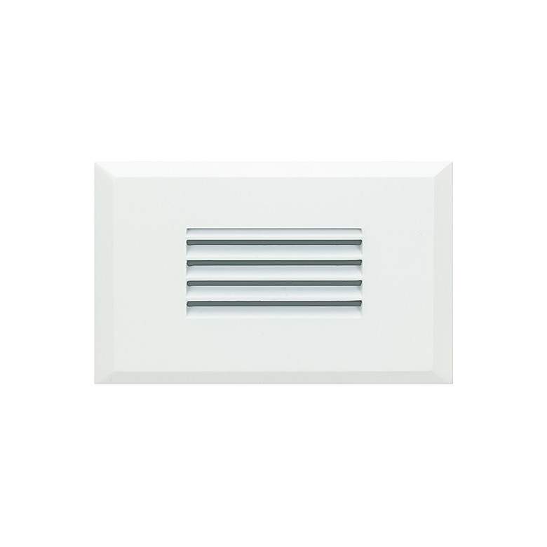 Image 1 Starn 5 1/4"W Black/White Horizontal Louver LED Step Light