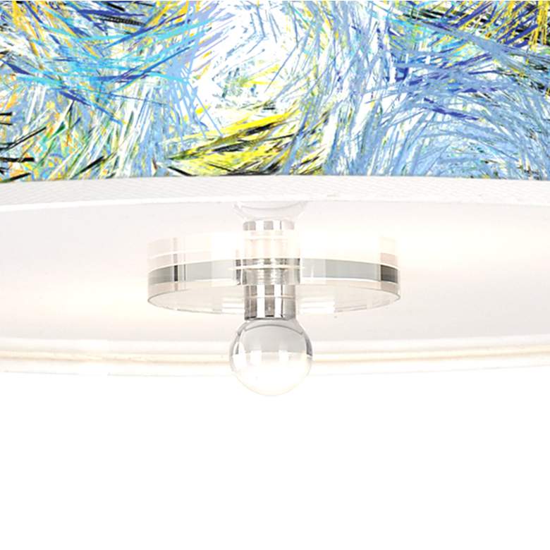Image 3 Starry Dawn Giclee 16" Wide Semi-Flush Ceiling Light more views
