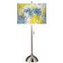 Starry Dawn Giclee Brushed Nickel Table Lamp