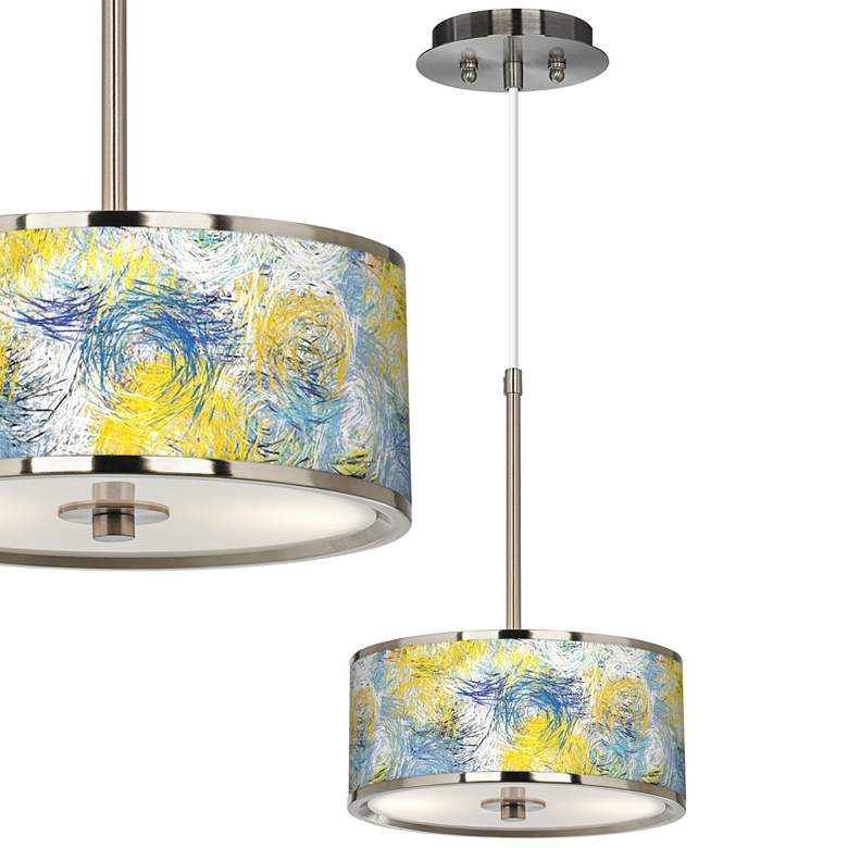 Image 1 Starry Dawn Giclee Glow 10 1/4" Wide Pendant Light