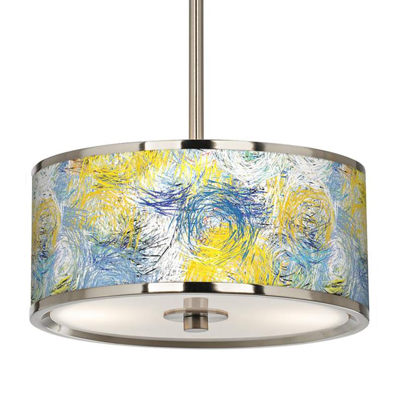 Image 3 Starry Dawn Giclee Glow 10 1/4 inch Wide Pendant Light more views