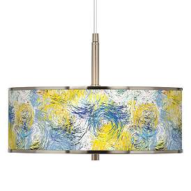 Image1 of Starry Dawn Giclee Glow 16" Wide Pendant Light