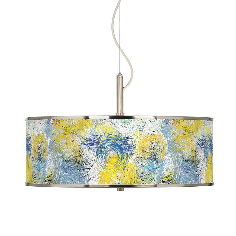 Image 1 Starry Dawn Giclee Glow 20" Wide Pendant Light
