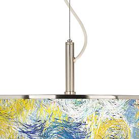 Image2 of Starry Dawn Giclee Glow 20" Wide Pendant Light more views