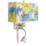 Starry Dawn Giclee Glow LED Reading Light Plug-In Sconce