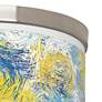 Starry Dawn Giclee Nickel 10 1/4" Wide Ceiling Light