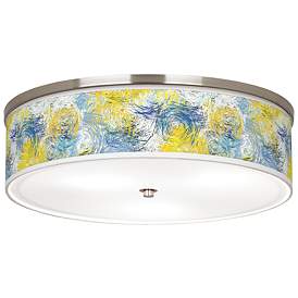 Image1 of Starry Dawn Giclee Nickel 20 1/4" Wide Ceiling Light