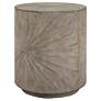 4_Starshine 20 1/2"W Warm Gray Stain Starburst Wood Side Table more views