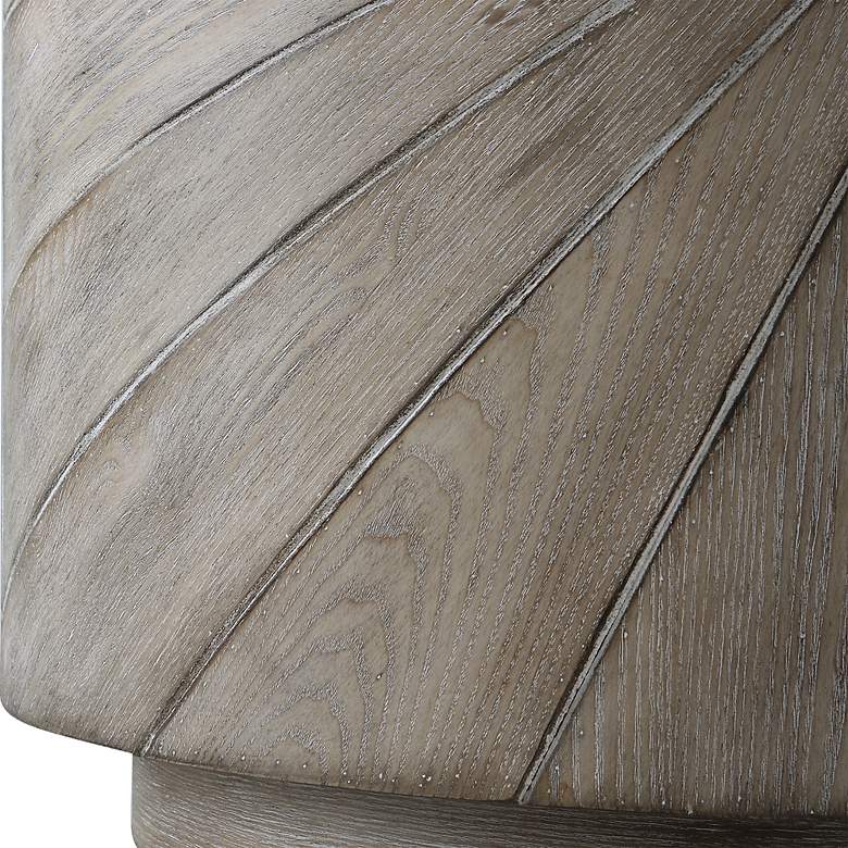 Image 5 Starshine 20 1/2"W Warm Gray Stain Starburst Wood Side Table more views