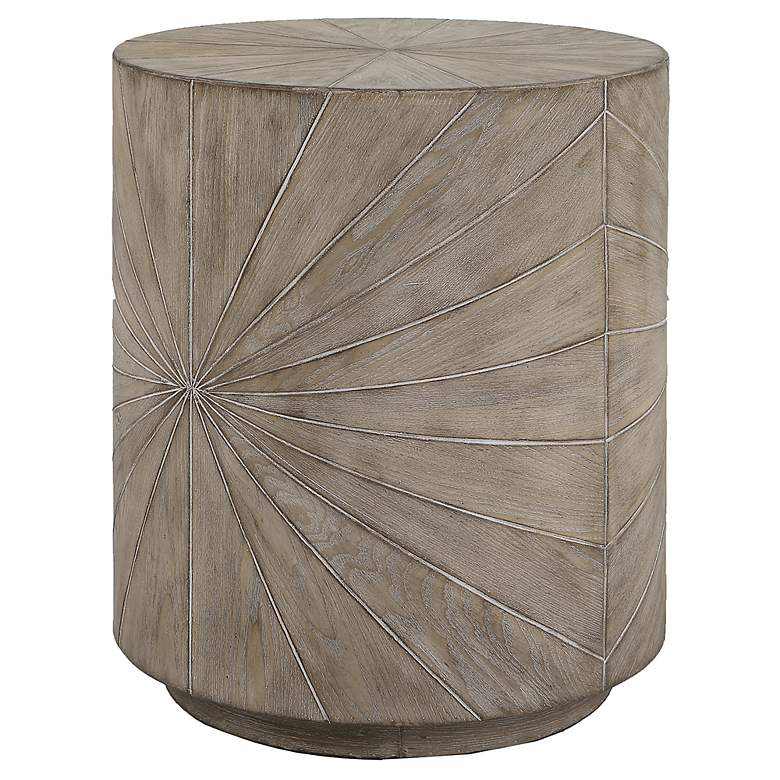 Image 6 Starshine 20 1/2"W Warm Gray Stain Starburst Wood Side Table more views