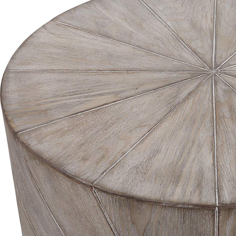 Image 6 Starshine 20 1/2"W Warm Gray Stain Starburst Wood Side Table more views