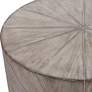 6_Starshine 20 1/2"W Warm Gray Stain Starburst Wood Side Table more views