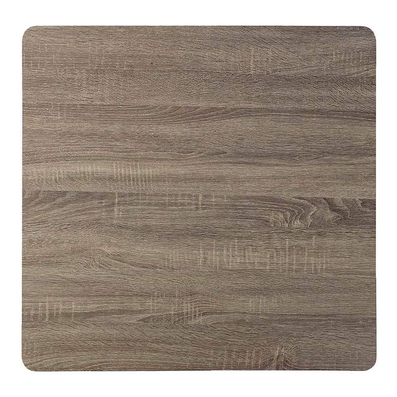 Image 3 Stasel Natural Wood Black Metal 3-Piece Dining Set more views