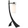 Stasis 28.3" High Black Table Lamp With Opal Glass Shade