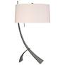 Stasis 28.3" High Natural Iron Table Lamp With Flax Shade