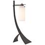 Stasis 28.3" High Oil Rubbed Bronze Table Lamp With Opal Glass Shade