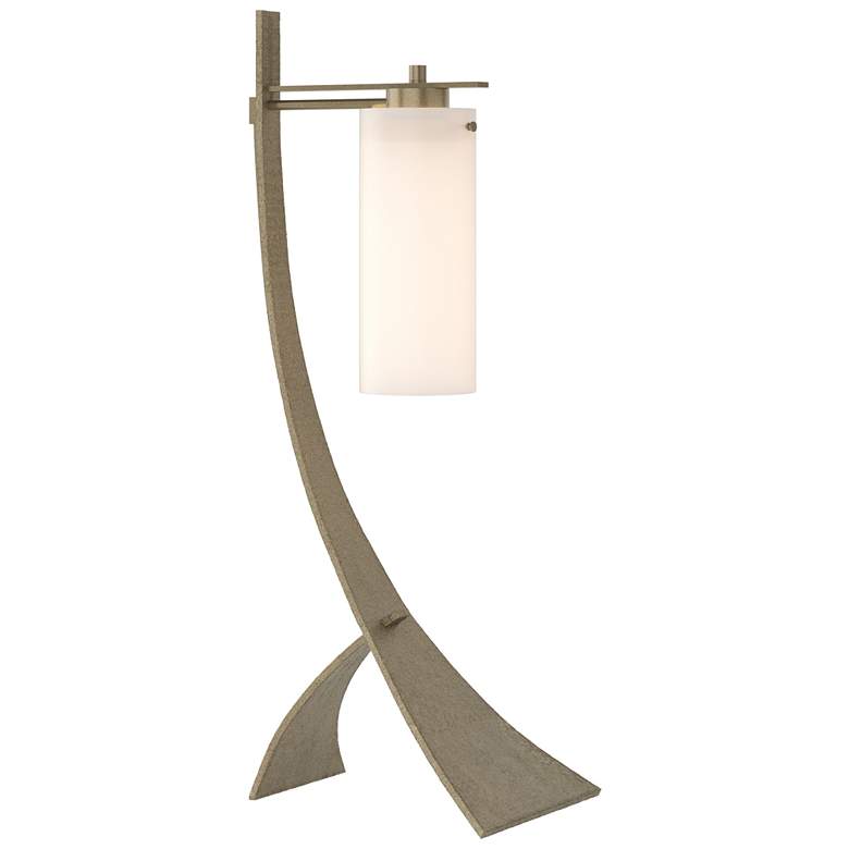 Image 1 Stasis 28.3" High Soft Gold Table Lamp With Opal Glass Shade