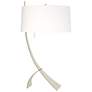 Stasis 28.3" High Sterling Table Lamp With Natural Anna Shade