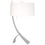 Stasis 28.3" High Vintage Platinum Table Lamp With Natural Anna Shade