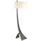 Stasis 58.5" High Natural Iron Floor Lamp With Flax Shade