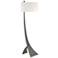 Stasis 58.5" High Natural Iron Floor Lamp With Natural Anna Shade
