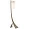 Stasis 58.5" High Soft Gold Floor Lamp With Opal Glass Shade