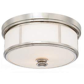 Image1 of Stassi 16" Wide Polished Nickel Ceiling Light