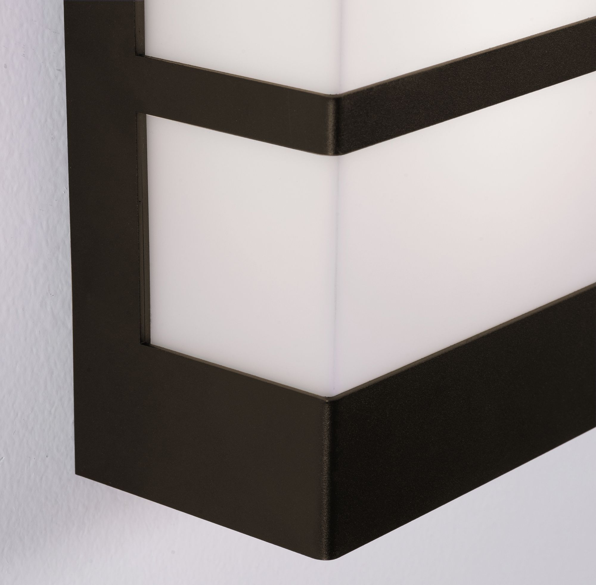 Image 5 State 12.01" High Bronze LED Outdoor Sconce with White Acrylic Shade more views