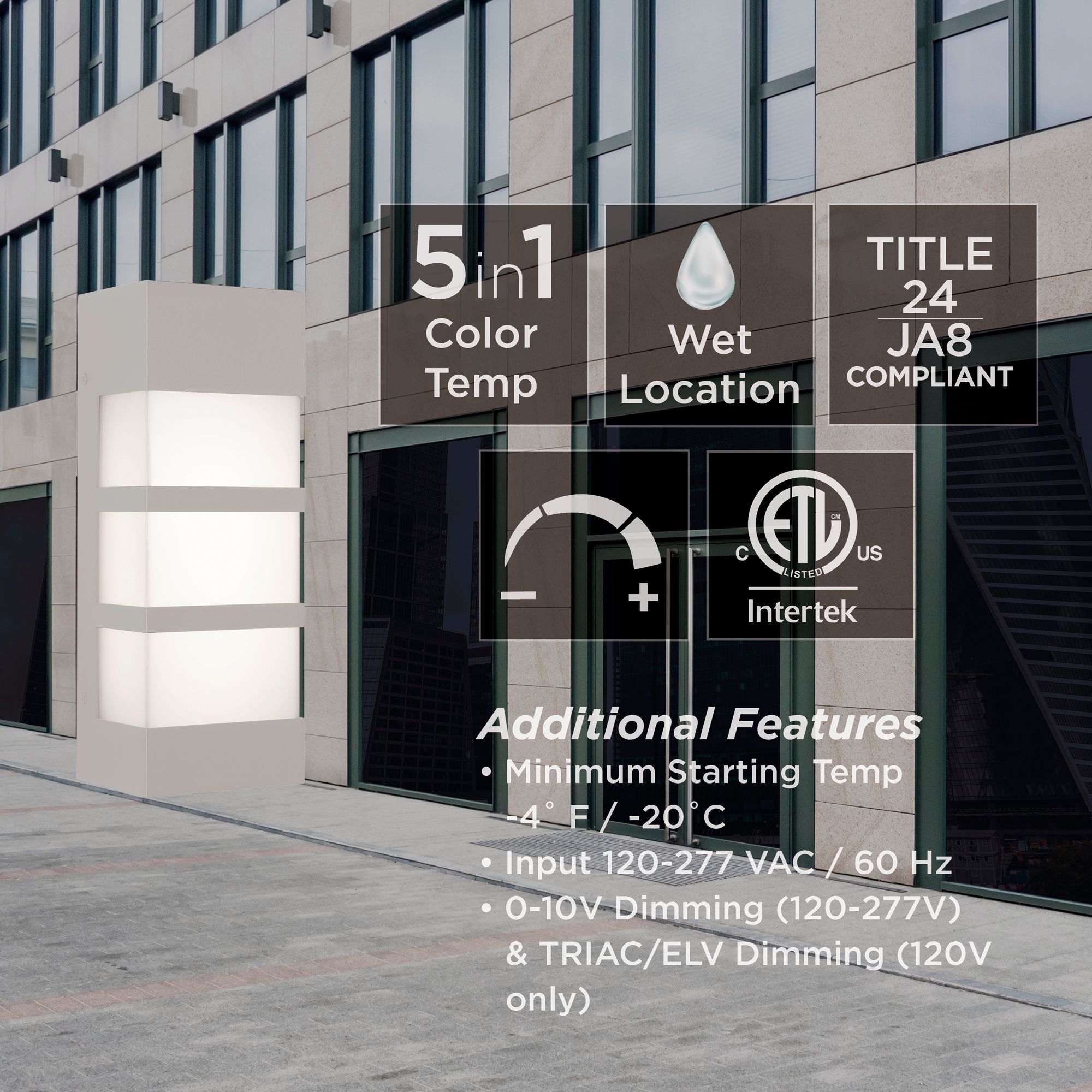 Image 6 State 12.01" High Textured Grey LED Outdoor Sconce with White Acrylic Shade more views