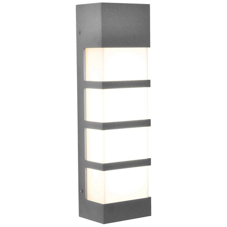 Image 1 State 17" High Textured Gray LED Outdoor Wall Light
