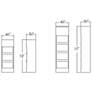 5_State LED Outdoor Sconce - 12" - Textured Grey more views