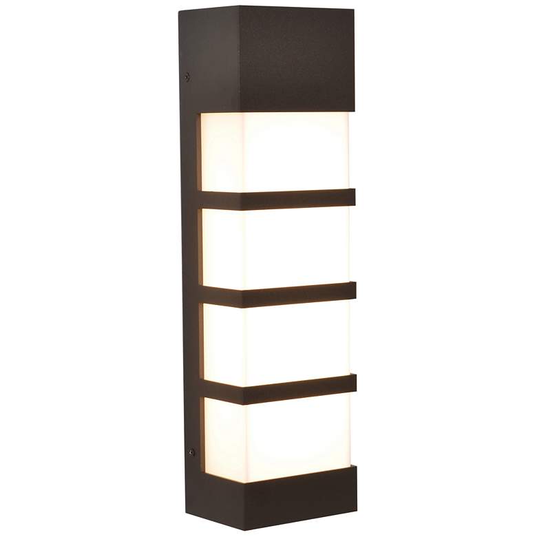 Image 2 State LED Outdoor Sconce - 17" - Textured Bronze