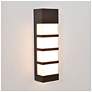 4_State LED Outdoor Sconce - 17" - Textured Bronze more views