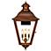 State Street 29" Tall Copper Electric Wall Mount Outdoor Lantern Sconce