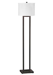 Image Stately Bronze Open Column Floor Lamp